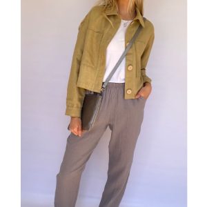 Grey Soft Muslin Pants