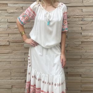 Embroidered Peasant Blouse