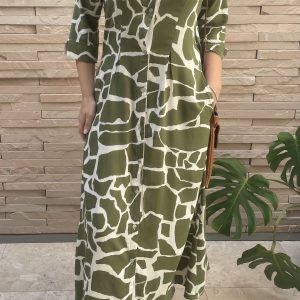 A line Maxi Shirtdress